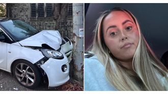 Reality TV star from Gogglebox claims driver pretended to have a heart attack following serious car accident.