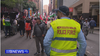 Police try to stop large pro-Palestine protests in Sydney through legal means.