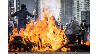 Police in Melbourne share pictures of nine individuals wanted in connection with violent events during recent protests.