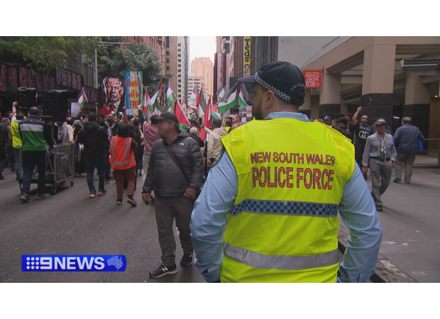 Police try to stop large pro-Palestine protests in Sydney through legal means.