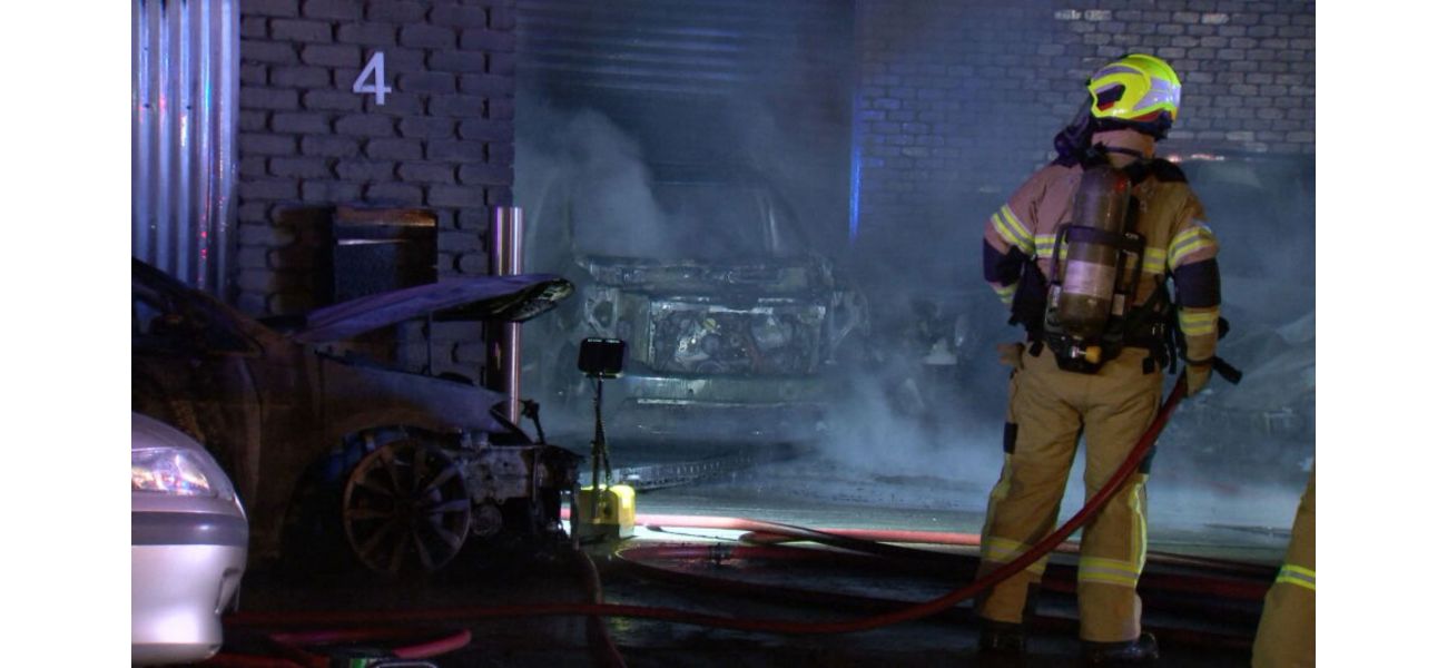 Someone set fire to a car yard in Melbourne and the culprits are still at large.