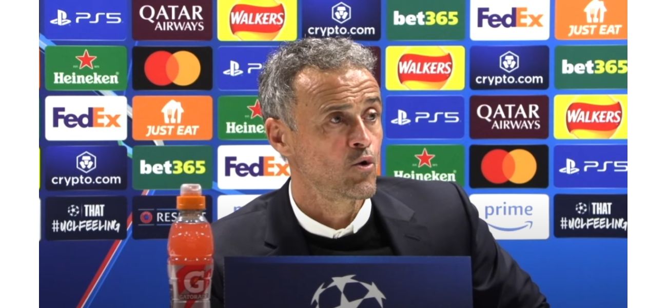 Luis Enrique recognizes Arsenal's main advantage following loss to PSG.