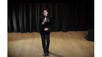 Toby Alexander-Smith impresses with singing while his real-life TV star wife lovingly supports him.