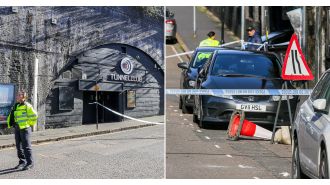 Intentional car attack on crowd outside of club.