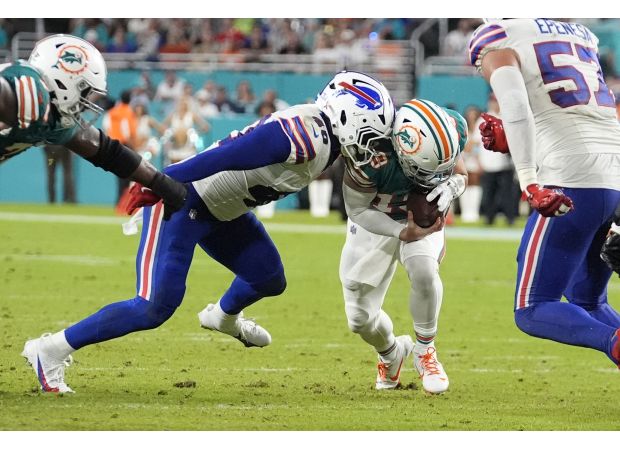 Von Miller of the Bills receives a 4-game suspension from the NFL due to violation of personal conduct policy.