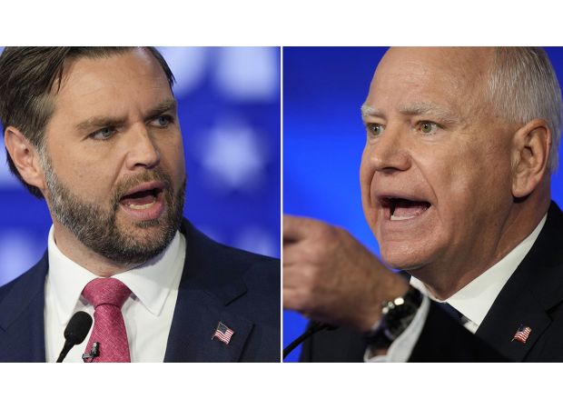 Vance and Walz engage in a heated vice presidential debate.