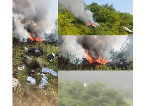 Three people died when a helicopter flying to Mumbai crashed in the hills of Pune.