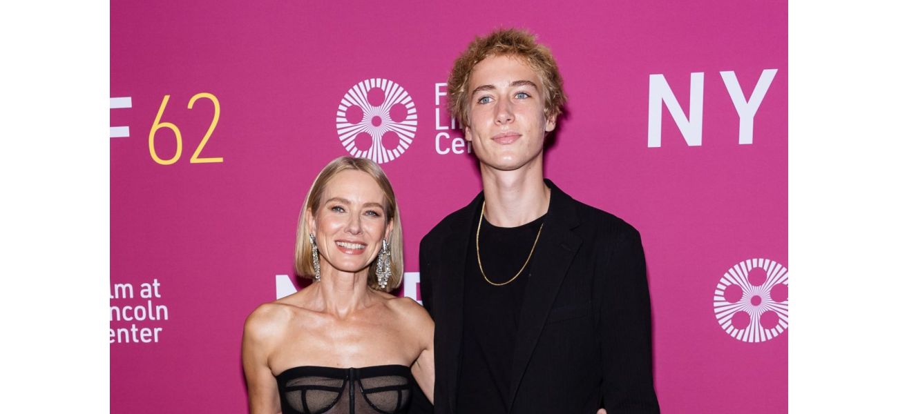 Naomi Watts' son Sasha, 17, makes rare appearance with his mom and is now taller than her.
