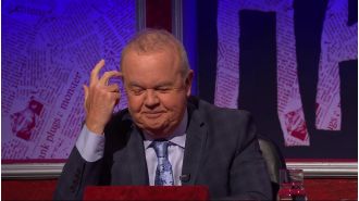 Satirist Ian Hislop pokes fun at a taxi incident and shares a bizarre question the police asked him.