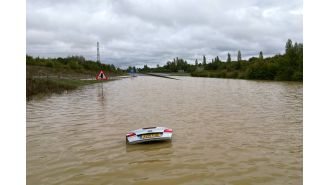 Road may reopen soon after removing 29 Olympic pools worth of water.