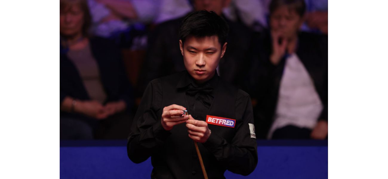 Former match-fixing suspect Zhao Xintong scores record-breaking 147 as he continues to make a comeback in snooker.