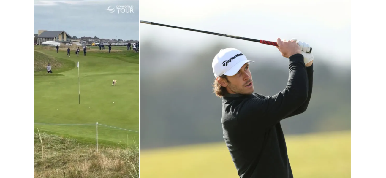 Gareth Bale was shocked when a dog interrupted his golf tournament and took his ball.