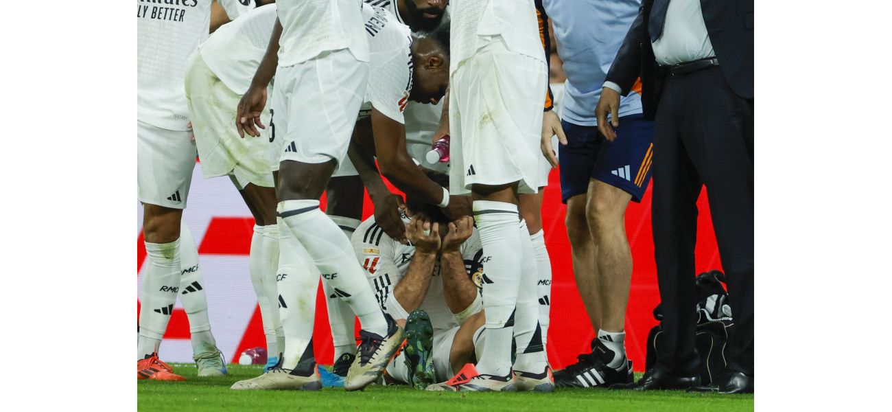 Dani Carvajal, a defender for Real Madrid, was seen crying after suffering a terrible injury.