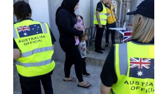 A relieved Australian expresses gratitude after escaping a tense situation without incident.