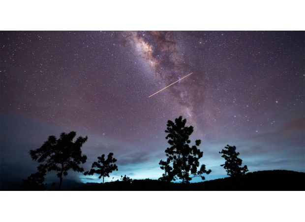 When and where can you view meteor showers in the night sky?