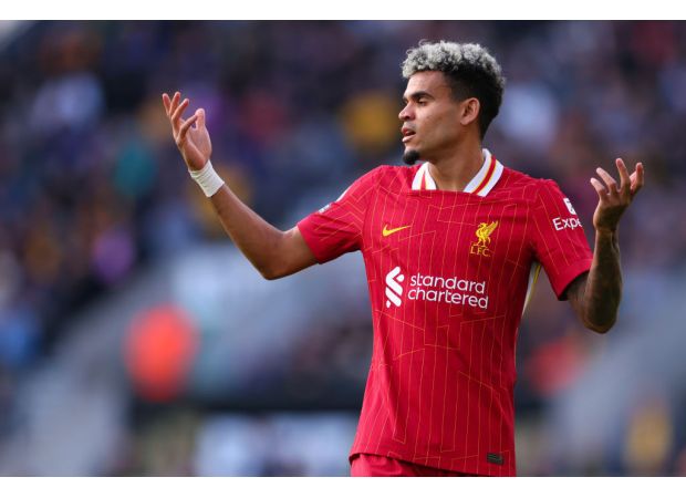 Soccer coach Arne Slot discusses Liverpool's lineup changes and the absence of player Luis Diaz in their match against Crystal Palace.