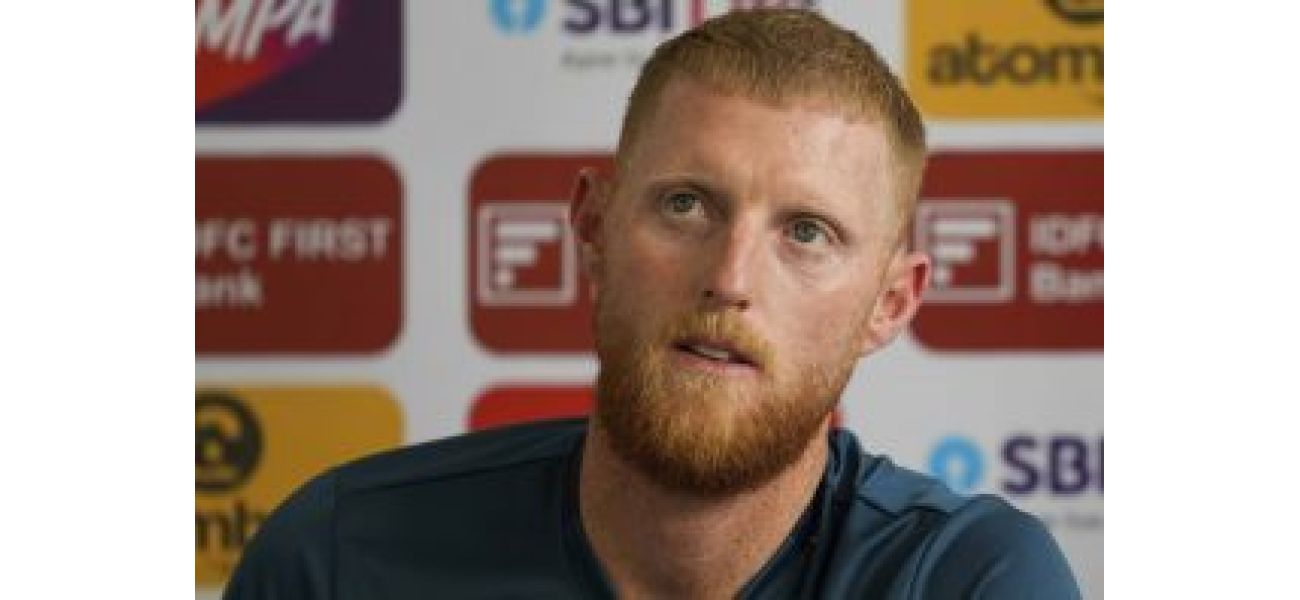 Ben Stokes, captain of England, will not play in the opening test against Pakistan.