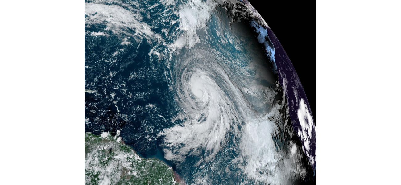 Map indicates Hurricane Kirk's path towards the UK.