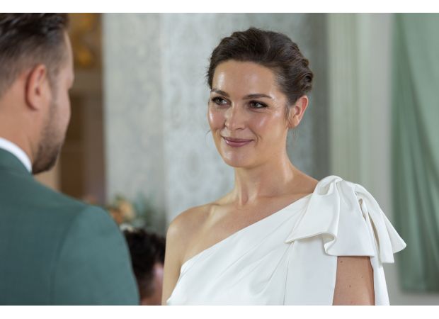 Hollyoaks' first wedding video shows Sienna making promises to Ethan, setting the stage for a dramatic event.