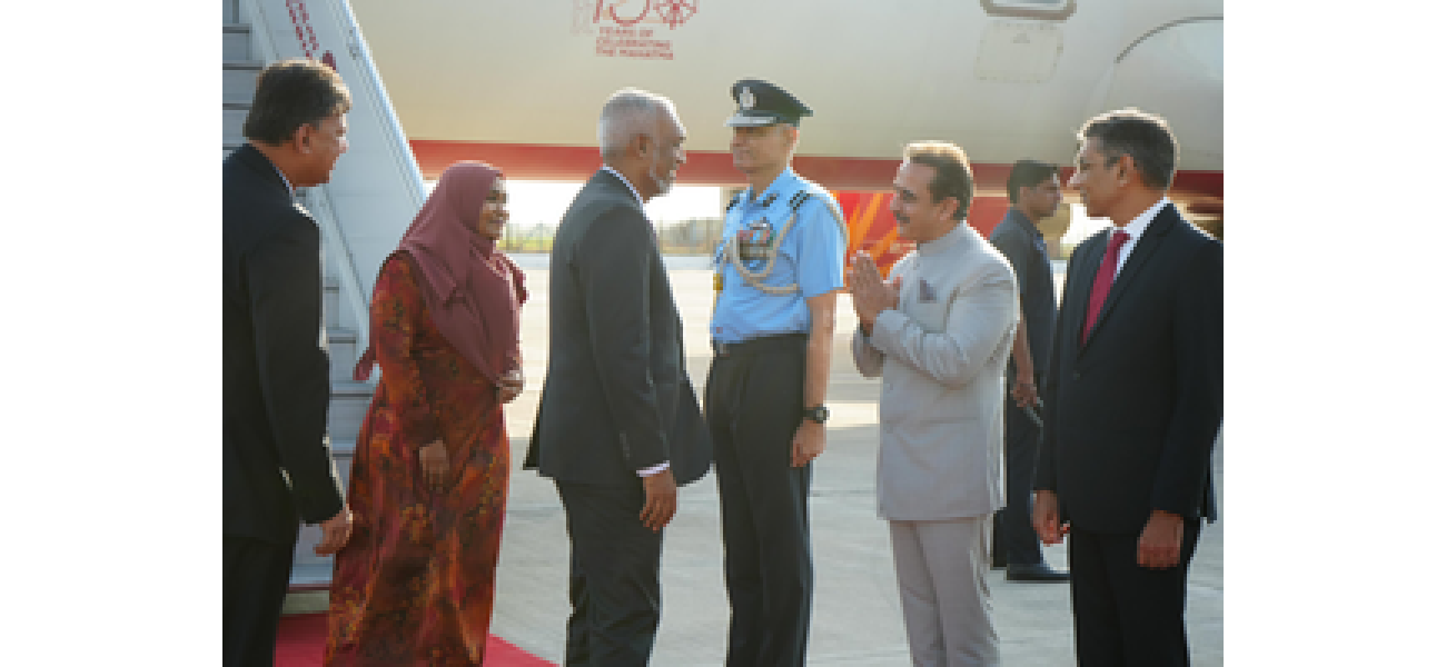 Maldives leader Muizzu makes initial official trip to India