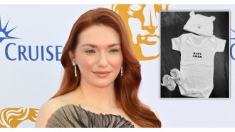 A star from One Day and Poldark is pregnant, two years after tying the knot.