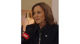 Harris discusses various topics, including abortion, during her appearance on the Call Her Daddy podcast.