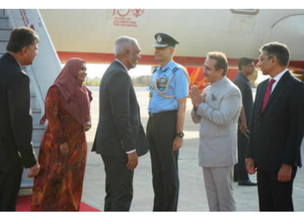 Maldives leader Muizzu makes initial official trip to India