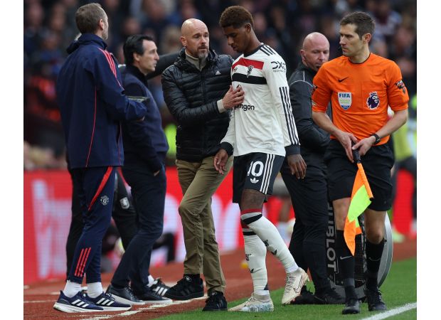 Carragher says Rashford should've been sent off vs Aston Villa but got lucky.