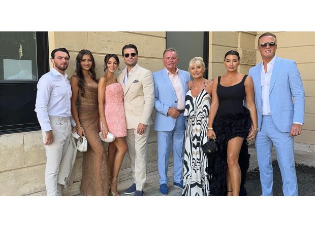 Mark Wright and Michelle Keegan had a great time with their family at Millie Bobby Brown's wedding.