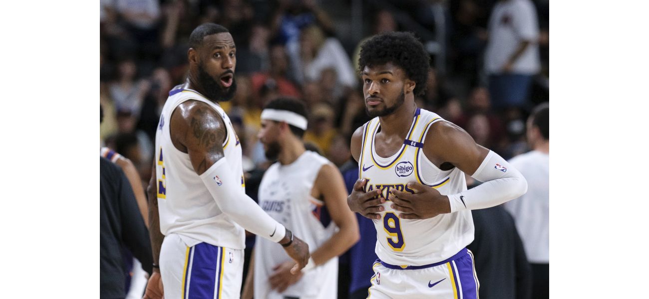 LeBron James comments on his historic moment in the NBA alongside his son Bronny.