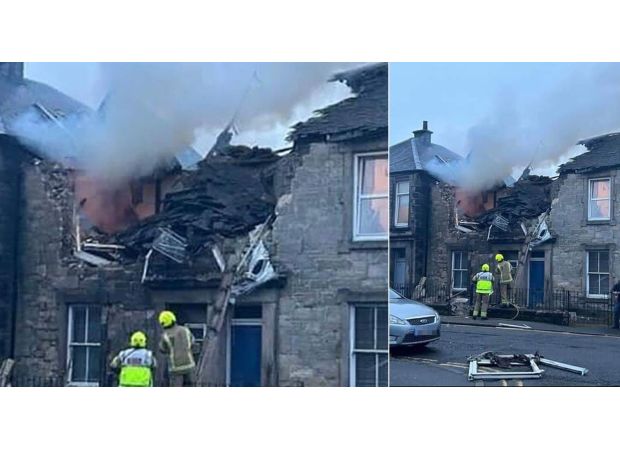 One person killed and three wounded in blast at apartment building.