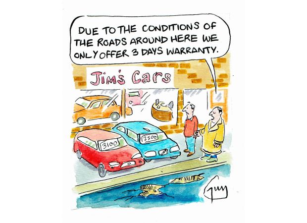 A comic strip by Guy Venables published in the newspaper Metro.