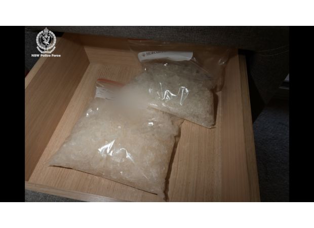 Sydney man arrested for alleged involvement in meth lab explosion in western part of the city, months after the incident occurred.