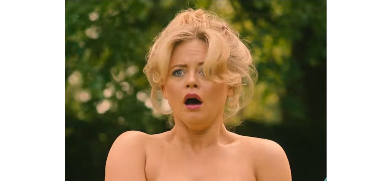 Emily Atack enjoyed being so laid-back that she didn't mind sitting around topless.