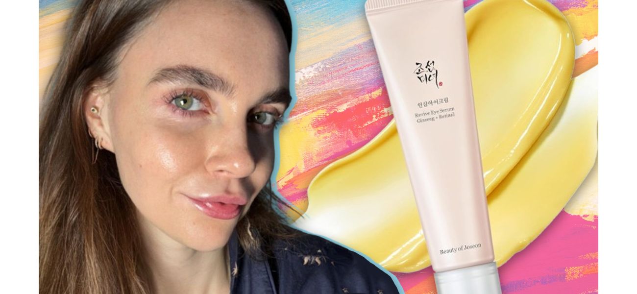 Beauty expert loves Korean eye cream, saying it has greatly reduced her eye bags.