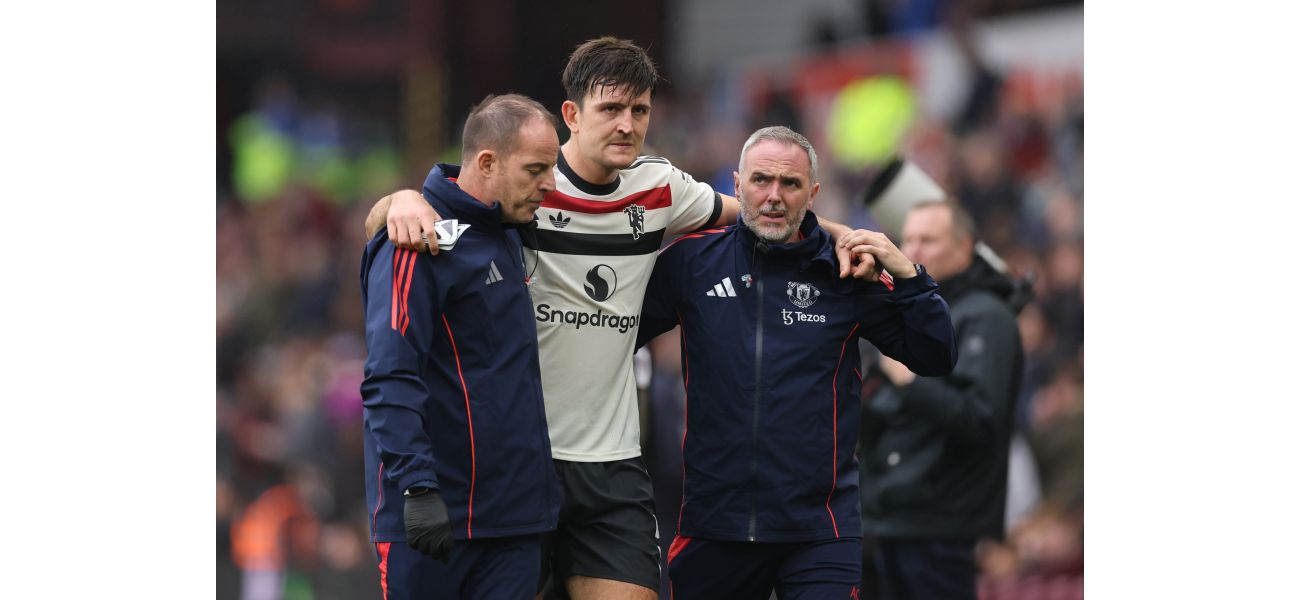 Man Utd's Harry Maguire gives injury update following draw with Aston Villa.