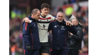 Man Utd's Harry Maguire gives injury update following draw with Aston Villa.