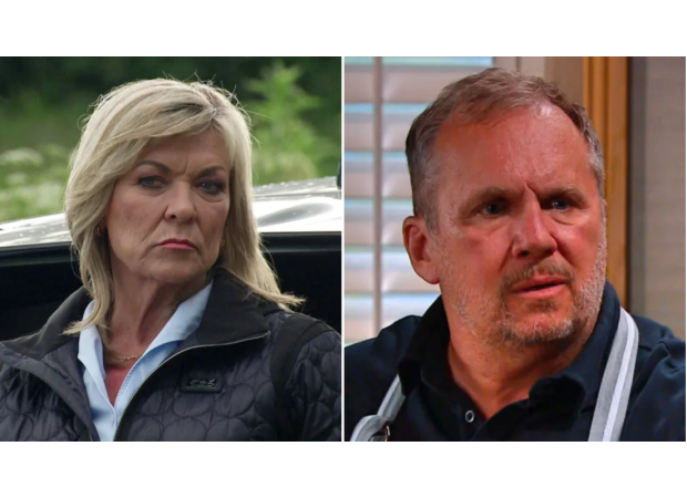 A fight erupts between Will and Kim in a new Emmerdale video.