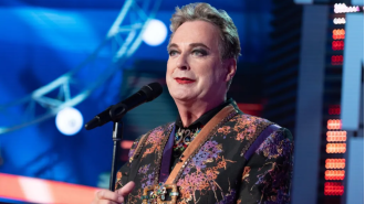 Julian Clary has had three close calls with death while performing on stage.