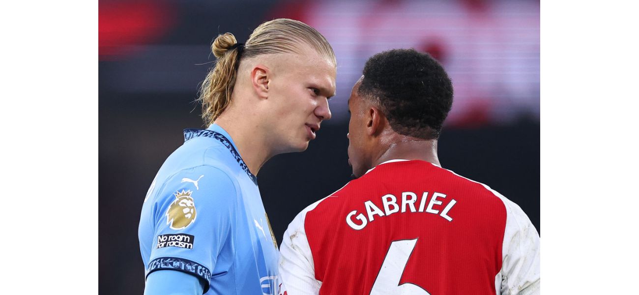 Haaland comments on throwing ball at Gabriel in draw between Arsenal and Manchester City.