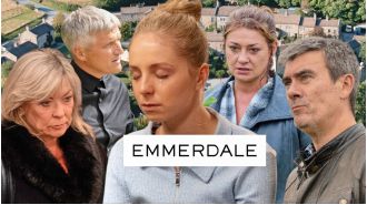 Emmerdale shocks fans with surprising character's death, revealed through 16 images of the Dingle family's reaction.