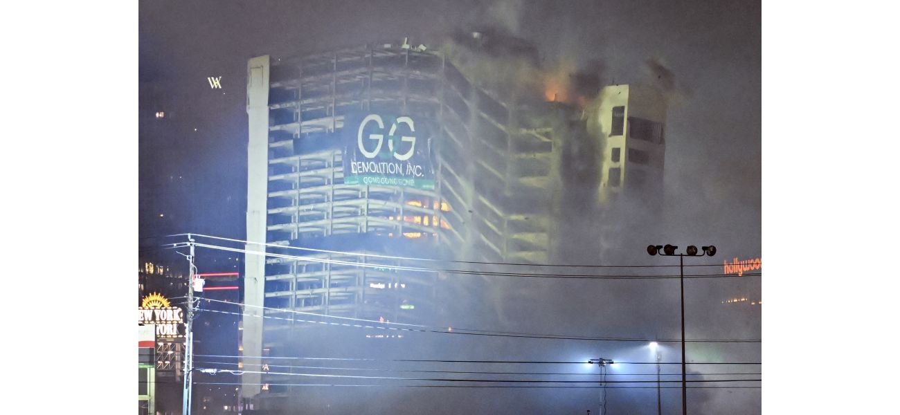 The famous Tropicana Hotel in Las Vegas was spectacularly demolished.