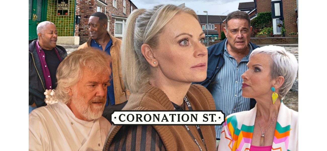 A well-known character on Coronation Street is taken to the hospital after a murder, captured in 21 pictures.