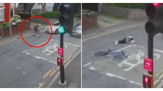 Cyclist almost paralyzed when hit by drug driver.