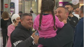 Landing of Lebanon repatriation flight brings mixed emotions of relief and grief.