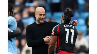 Adama Traore shares Pep Guardiola's post-match comments following Manchester City's victory over Fulham.