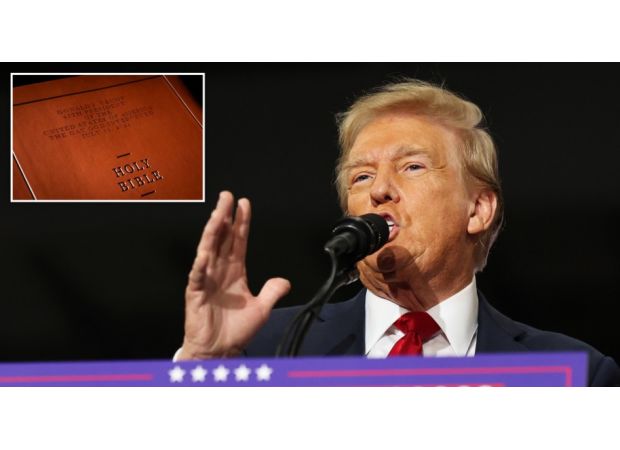 Trump's Bibles made in country he accused of taking US jobs.