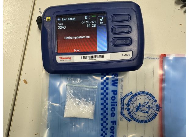 Bike rider stopped for no helmet, found with meth.