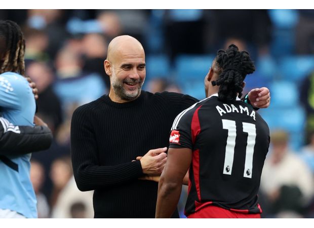 Adama Traore shares Pep Guardiola's post-match comments following Manchester City's victory over Fulham.