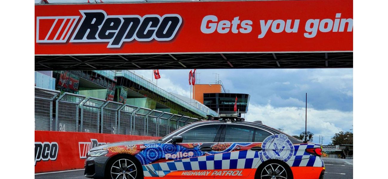 Lots of cops seen at Bathurst 1000 car race.